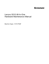 Lenovo S310 Lenovo S310 All-In-One Hardware Maintenance Manual
