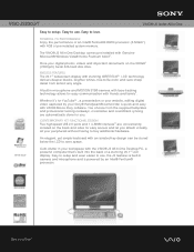 Sony VGC-JS230J/T Marketing Specifications (VGC-JS230J/T)