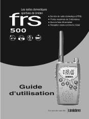 Uniden FRS500 French Owners Manual