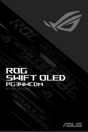 Asus ROG Swift OLED PG34WCDM User Guide