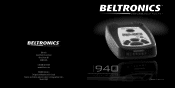 Beltronics BELV940 Owners Manual