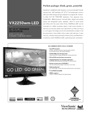 ViewSonic VX2250wm-LED VX2250wm-LED Datasheet