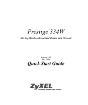 ZyXEL P-334W Quick Start Guide
