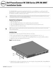 Dell PowerConnect W-7200 Series SPR-RK-MNT Installation Guide