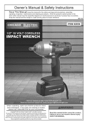 Harbor Freight Tools 62658 User Manual