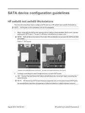 HP xw8600 SATA device configuration guidelines