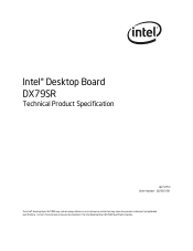 Intel BOXDX79SR Product Specification