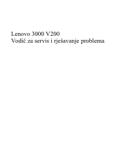 Lenovo V200 (Croatian) Service and Troubleshooting Guide