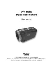 Vivitar DVR 940XHD DVR 940HD Camera Manual