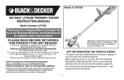 Black & Decker LST220 Type 1 Manual - LST220