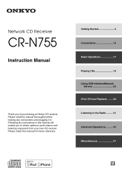 Onkyo CS-N755 Owner Manual