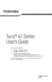 Toshiba Tecra A7 User Guide