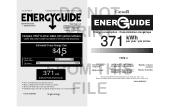 Viking VCRB5303R Energy Guide