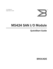 Dell Brocade M5424 Brocade M5424 Blade Server SAN I/O QuickStart Guide