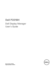 Dell P2018H Display Manager Users Guide