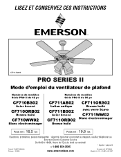 Emerson CF711 Owner Manual