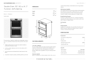 Fisher and Paykel OB30DPPTX1 Quick Reference guide