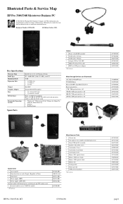 HP Pro 3340 HP Pro 3340/3348 Microtower Illustrated Parts & Service Map