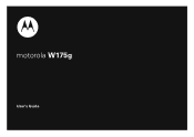Motorola W175g User Guide