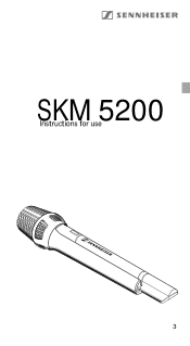 Sennheiser SKM 5200 Instructions for use