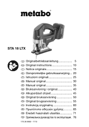 Metabo STA 18 LTX Operating Instructions 2