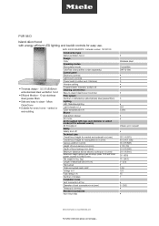 Miele PUR 98 D Product sheet