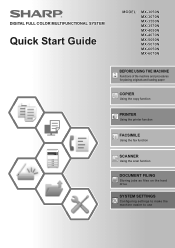 Sharp MX-5070V Color Advanced and Essentials Quick Start Guide