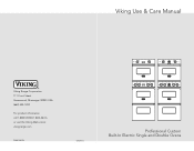 Viking VESO1272SS Use and Care Manual