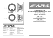 Alpine SWE-10S4 Swe-10s4 / Swe-12s4 Owner's Manual