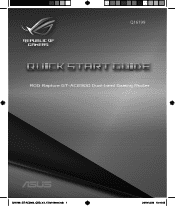 Asus ROG Rapture GT-AC2900 GT-AC2900 QSG Quick Start Guide JapaneseTraditional Chinese
