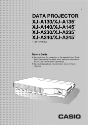 Casio XJ-A245U User Manual