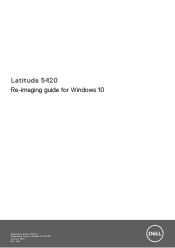 Dell Latitude 5420 Re-imaging guide for Windows 10