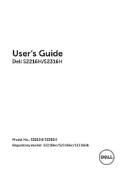 Dell S2316H Dell  Users Guide