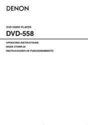 Denon DVD558 Owners Manual - Spanish