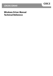 Oki LD630Dn Windows Driver Manual