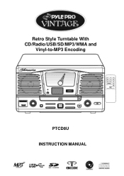 Pyle PTCD8UB PTCD8US Manual 1