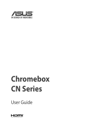 Asus Chromebox CN62 commercial CN62 Users manual English