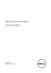 Dell E2417H Users Guide