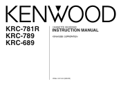 Kenwood KRC-781R User Manual
