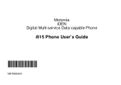 Motorola i615 User Manual