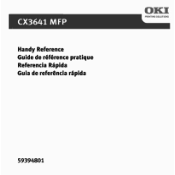 Oki CX3641MFP CX3641MFP Handy Reference (English, Fran栩s, Espa?ol, Portugu鱩