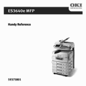 Oki ES3640exMFP Guide:  Handy Reference ES3640MFP (American English)