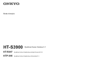 Onkyo HT-S3900 Owners Manual -French