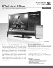 ViewSonic VT4236LED VT4236LED Datasheet Hi Res (English, US)