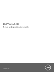 Dell Vostro 5481 Setup and specifications guide