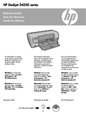 HP Deskjet D4300 Reference Guide