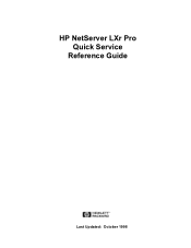 HP LH3000r HP Netserver LXr Pro Quick Service Guide