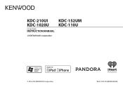 Kenwood KDC-110U Instruction Manual
