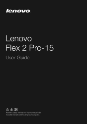Lenovo Flex 2 Pro-15 Laptop User Guide - Lenovo Flex 2 Pro-15