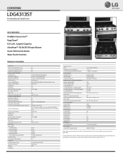 LG LDG4313ST Specification - English